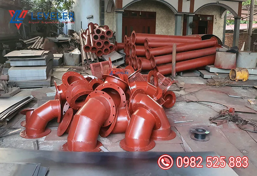 Ống nước trạm bơm thủy lợi